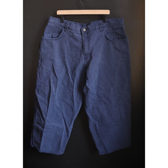 Vintage Interstate IS Baggy Blue Jeans Y2K Skater Hip Hop 42x30 Made in USA - Picture 8 of 16